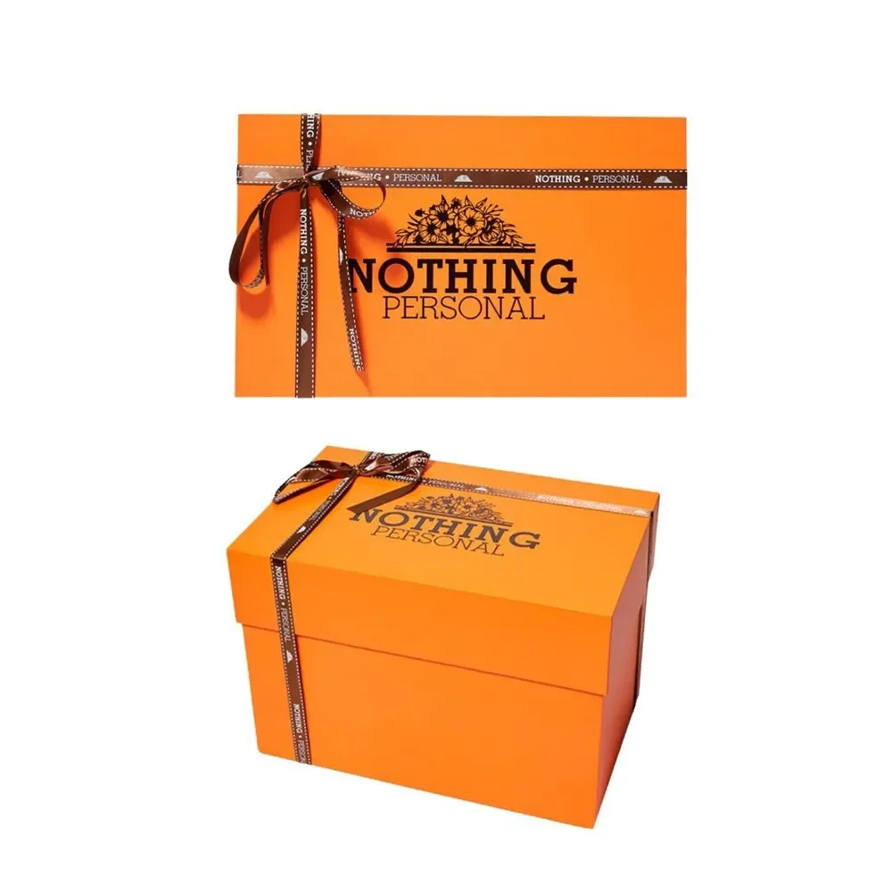 Nothing Personal Posterity Vase – Orange Transparent Birkin Inspo Design – NIB